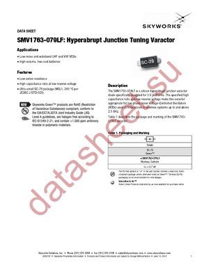SMV1763-079LF datasheet  